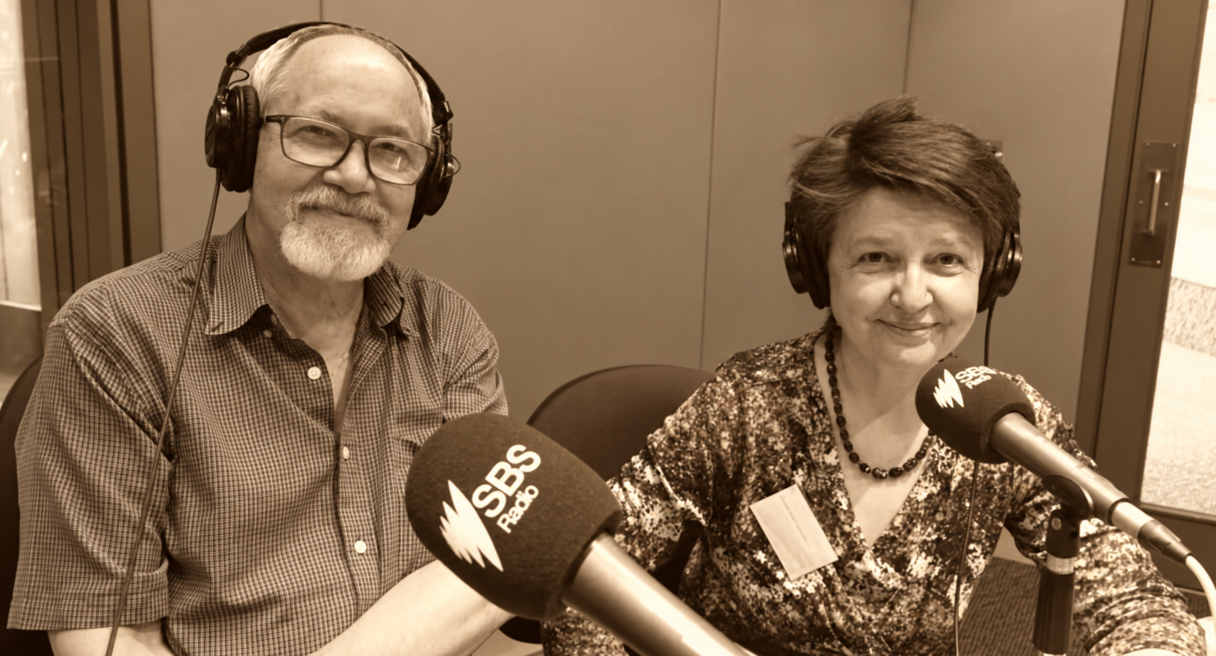 OREH founders Vera and Evgeny Ivanov in the SBS Russian studio